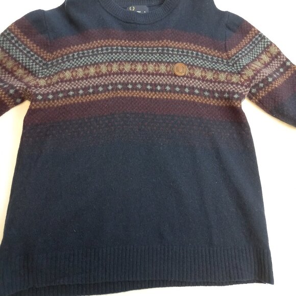 Fred Perry Lambs Wool Sweater (XL) - Picture 4 of 7